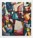 Counterpane (2012). 60" x 52". Oil on canvas.